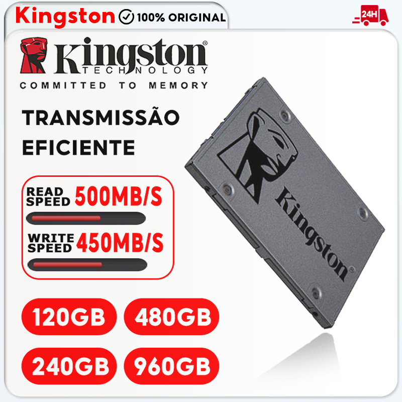 Kingston A400 SATA SSD Para Desktop & Laptop (2,5 "/120GB/240GB/480GB/960GB/2TB)