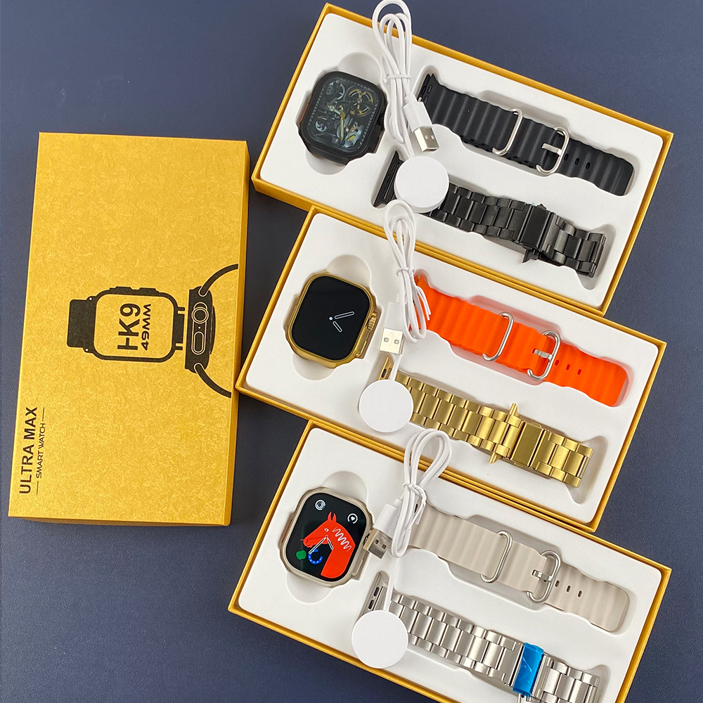 Relógio Inteligente Original HK9 Ultra Max Smartwatch Gold Série ...