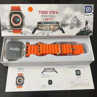Relógio Original T800 Ultra SmartWatch Homem Mulher Série 8 Phone Call Esporte Carregador Sem Fio À Prova D'água
