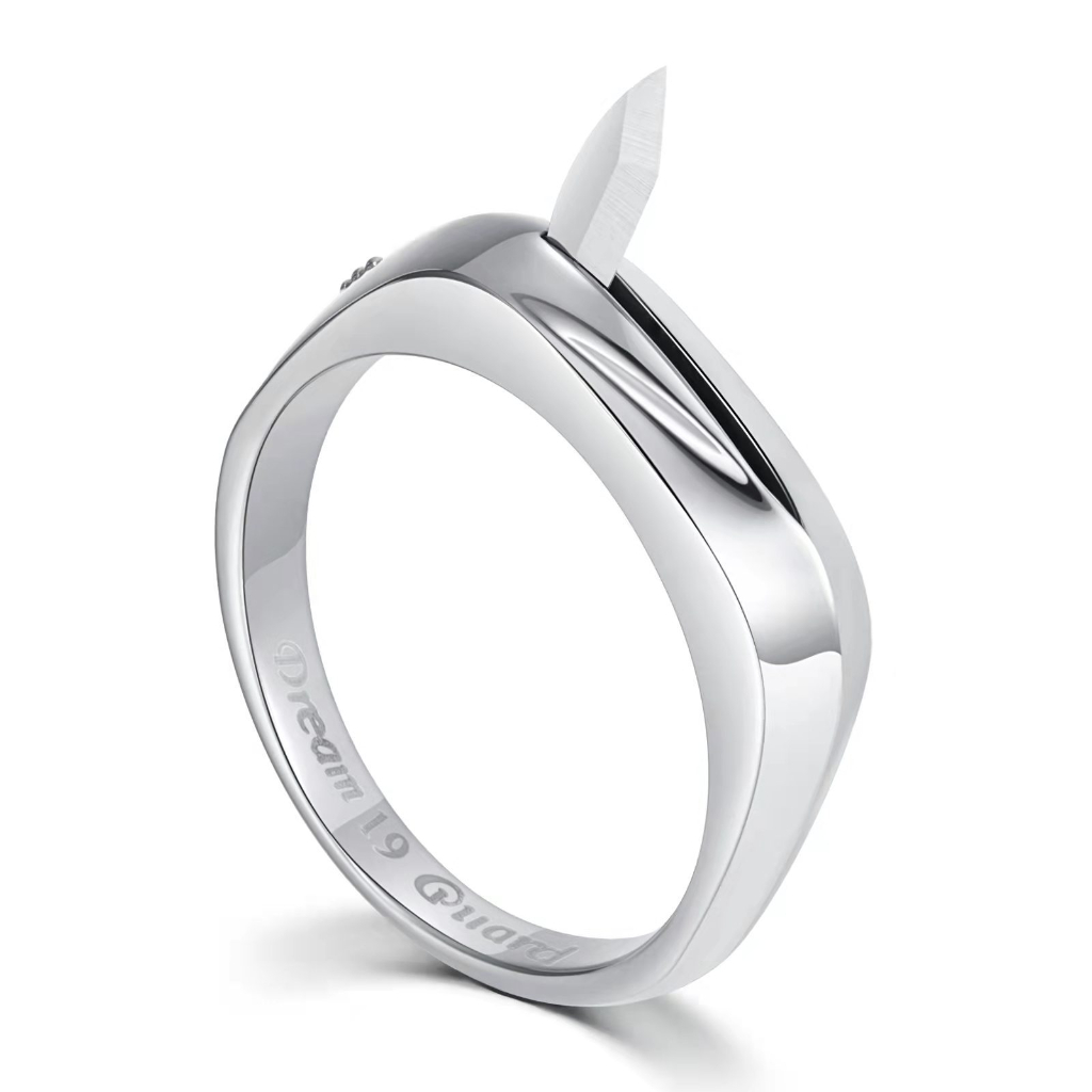 Anel De Proteção Funcional multicolor Opcional Preto , Branco , Amarelo , Rosa E Dourado Para Mulheres Jóias De Ferramentas Ajustáveis