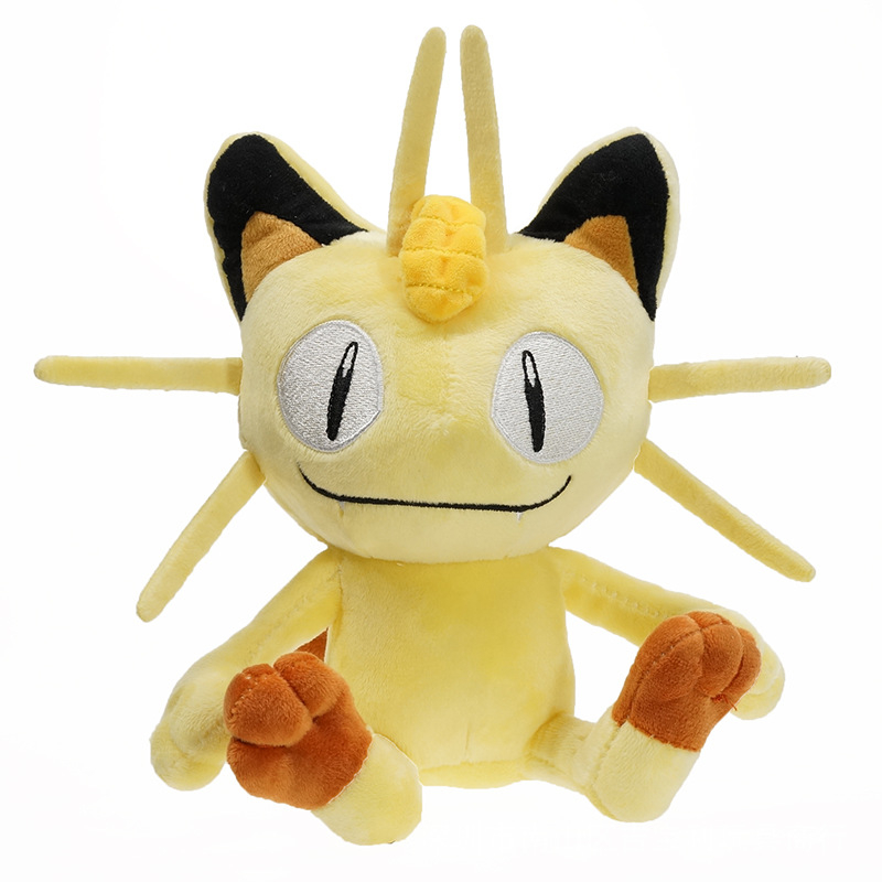 Pelúcia 25cm Pokémon Meowth Desenho Anime Japonês