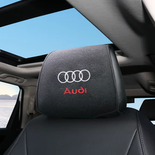 1pcs Encosto De Cabeça Do Assento Carro Capa Protetora Anti Sujeira Logotipo Fronha Para Audi A3 8P A6 C5 A4 B6 B8 S4 RS4 S5 B9 S3 8V RS3 S6 S8 S2 S7 SQ5 SQ7