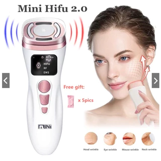 Mini Máquina Ultra-Sônica Hifu 2.0 Rádio Facial RF Frequência EMS Instrumento De Beleza Firmeza Anti-Rugas Ferramenta De Cuidados Com As