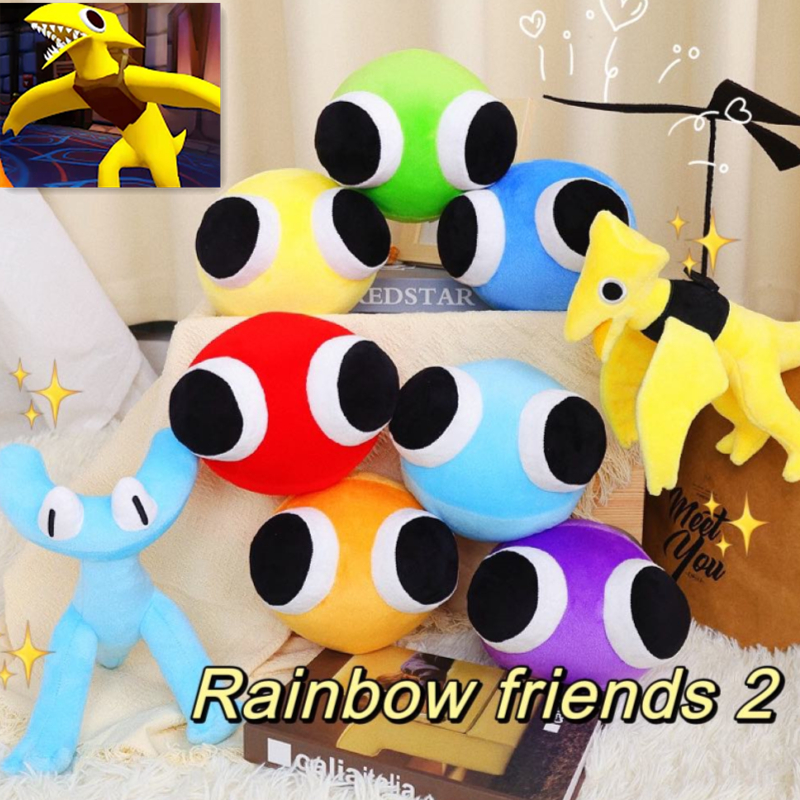 🌟rainbow friends 2🌟roblox rainbow friends capítulo 2 rainbow friends 2  pelúcia Rainbow Friends Roblox 25cm Brinquedo De Pelúcia Boneco De Pelúcia  De Desenho