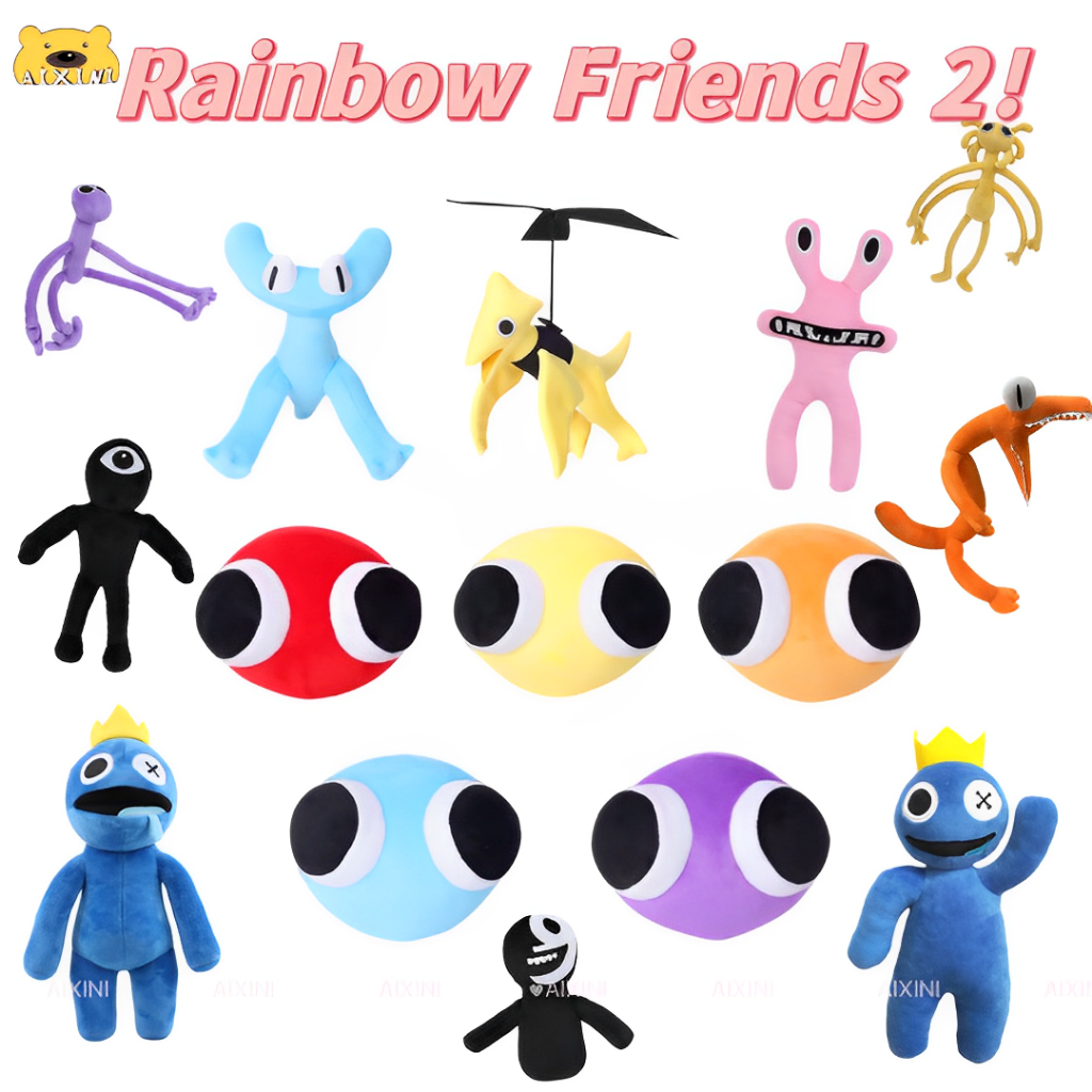 Rainbow friends capítulo 2 rainbow friends 2 pelúcia Rainbow Friends Roblox  25cm Brinquedo De Pelúcia Boneco De Pelúcia De Desenho