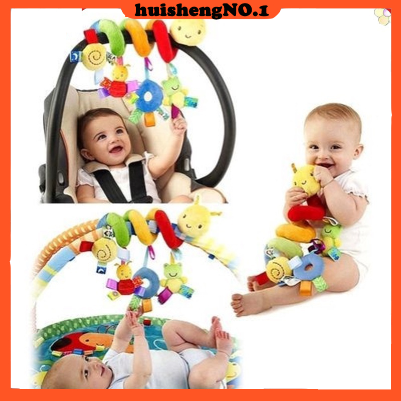 Carrinho De Passeio Para Bebês Recém-Nascidos Brinquedos De Pelúcia Rattle Mobile Cartoon Animal Hanging Educational Bell 0-12 Meses