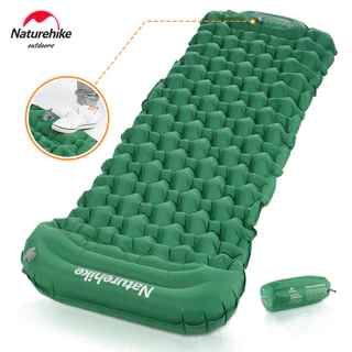 Naturehike Colchão Insuflável Bomba De Prensa De Nylon 40D Camping Ultralight Caminhada Ao Ar Livre Cama De Dormir Com Almofada