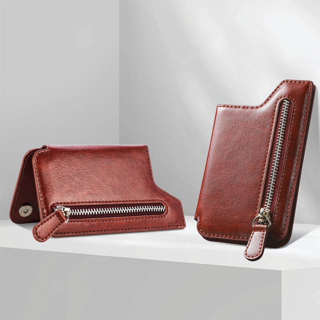 Porta-Cartões Telefone Homem Moda Mulher PU Couro Carteiras Universal Bolsa Adesivo
