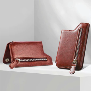 Porta-Cartões Telefone Homem Moda Mulher PU Couro Carteiras Universal Bolsa Adesivo