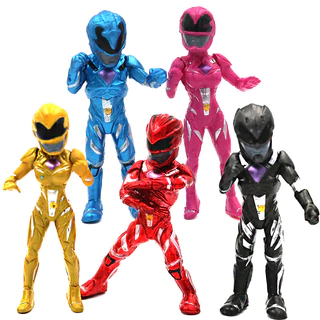 Power Rangers Miniaturas Action Figures Guerreiros Lendarios Brinquedo Hominho Boneco Kids Toys 5pcs/kit