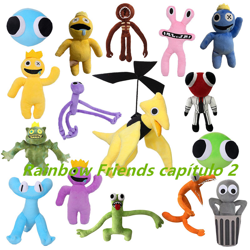 Boneco Azul Babão Amarelo Rainbow Friends Jogo Roblox Pelúcia em Promoção  na Americanas