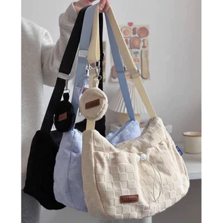 Ins Style Style Bolsa de ombro de grande capacidade Bolsa de ombro feminina coreana Preppy Style Bolsa de viagem estilo feminino Bolsa de estudante Mensageiro de classe