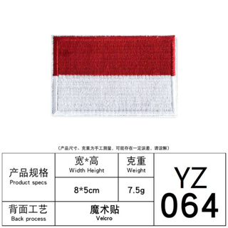 Patch Bandeira do Japão - 8x5 cm