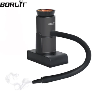 BORUiT Smoker Infusor Portátil Cozinha Molecular Fumaça Gerador De Frio Cozimento De Carne Queimada Para Churrasqueiras Cocktails