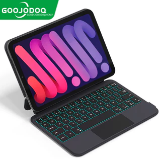 GOOJODOQ Para Caixa De Teclado iPad Mini 6 6a Geração Suporte Flutuante Cantilever Multi-Touch Trackpad