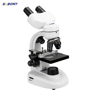 SVBONY SV605 Microscópio De Luz Led 80X-1600X Biológico De Barril Duplo Para Estudantes