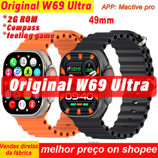 W69 Ultra Smart Watch 2GB ROM 49MM Ultra 9 Series Compass GPS Tracker NFC Feel Game BT Call Music Siri iwo Smartwatch