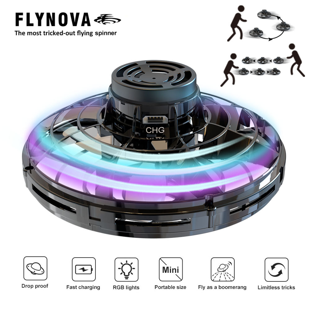 Imagem do produto Lemonguo Spinner Voador Led Mini Drone Ufo Brinquedo Fidget Boomerang Flight Novidade Super Lançamento Celebre 3