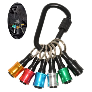 1/6Pcs 1/4 Porta Bits De Furação Hexagonal De Liberação Rápida Chave De Fenda Magnética Extensão Do