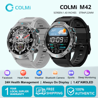 COLMI M42 Smartwatch Relógio Inteligente Tela AMOLED 410mAh Bateria Longa IP68 Calculadora À Prova D