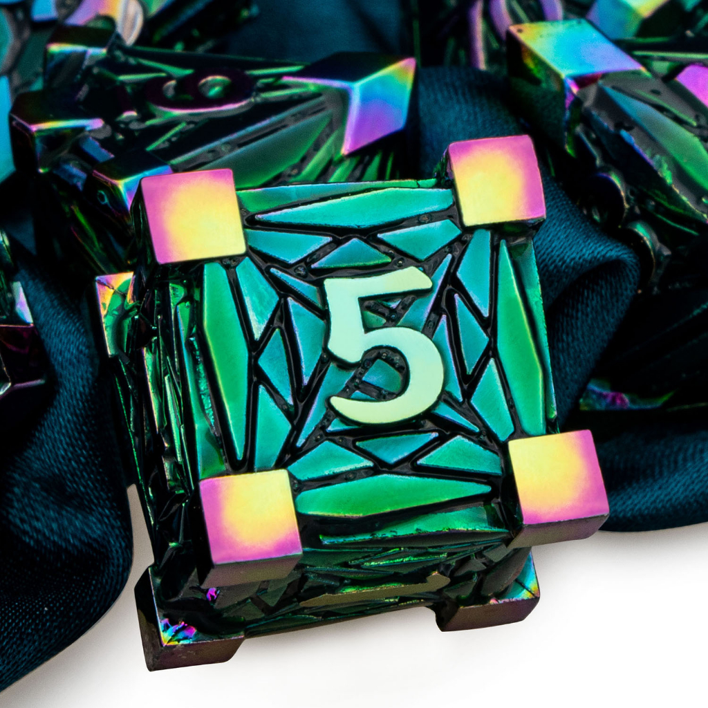 D + RPG Poliédrico & Dados Verde Arco-Íris Para Dnd Dungeon E Dragon Pathfinder Jogos De Mesa De Jogo De D20 D12 D10 D8 D6 D4