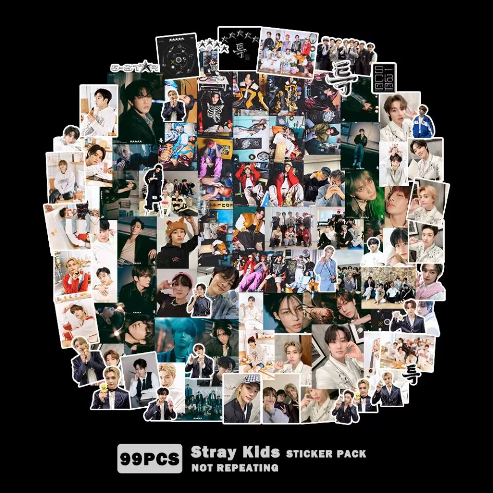 55pcs Cartões Fotográficos Stray Kids MAXIDENT 2022 Álbum LOMO