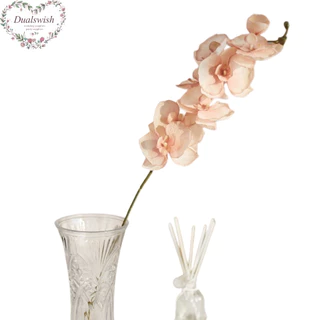 Dualswish 8-Heads Orquídea Borboleta Artificial Phalaenopsis Falsos Simulação Flor Real Touch Plantas Casamento Casa Natal Decoração