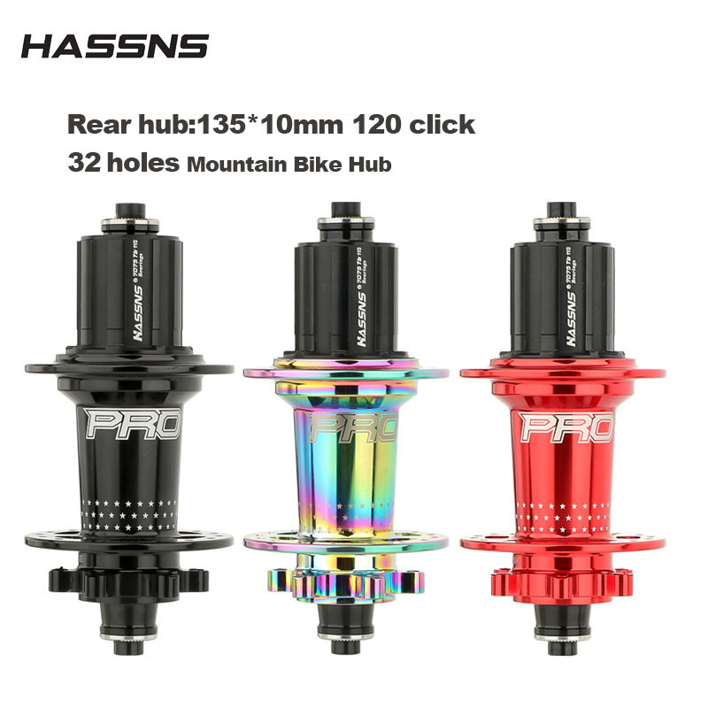 HASSNS PRO7 Cubo Traseiro De Bicicleta Hub Mtb 32 Furos12v De Montanha Com Catraca Freehub 32H 120 Som 6 Pawls Para SHIMANO HG