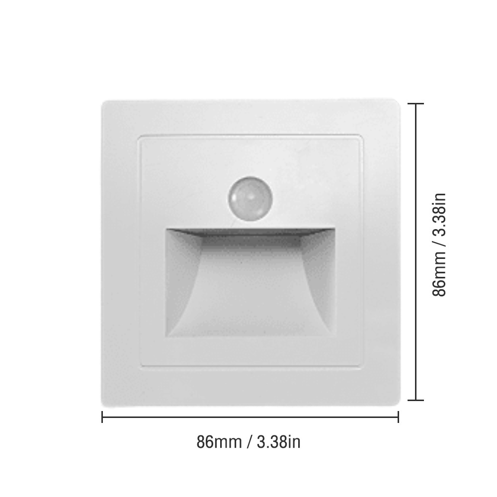 Sensor De Luz Noturna LED De Parede Inteligente + Controle De Movimento ...