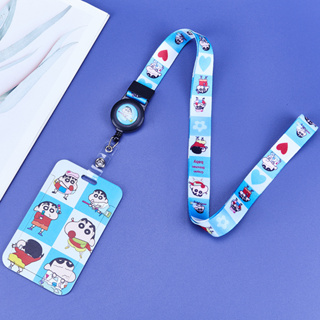 Fivela retrátil dos desenhos animados kawaii, Bt21 Anime, fácil de puxar,  cordão de crachá, conjunto de