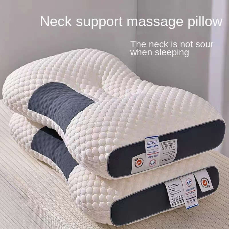 Almofada De Proteção Do Pescoço Lavável/Ortopédica Para Ajudar A Dormir E Proteger O Núcleo De Massagem De Fibra De Soja Doméstico