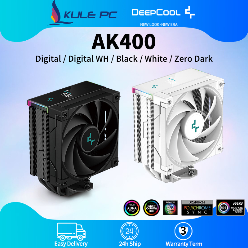 Deepcool AK400 Digital/Standard/White/Zero Dark CPU Air Cooler 4 Tubos De Calor Radiador De Mesa Para PC De Alto Desempenho 120mm FDB Intel LGA1700 LGA1151 AMD AM4 AM5