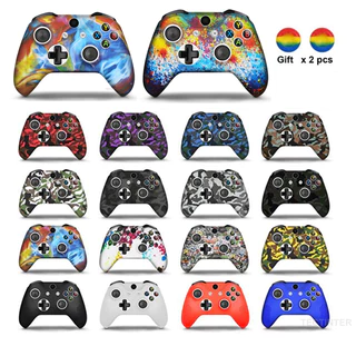 Capa De Proteção Do Controlador Suave Joystick De Silicone Para XBox One Slim/X Skin Gamepad Com 2 Tampas Livres