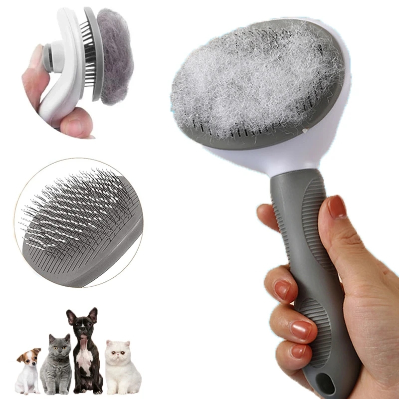 Escova Removedora Tira Pelos Cachorro Gato Pet para Pentear Aparador ...