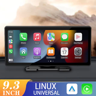 CarPlay Car Rádio Central Multimídia Automóvel 9.3 $ Tela Sensível Ao Toque Do Leitor De Vídeo Portátil Android Auto Player Com Câmera De Visão Traseira Controle Remoto