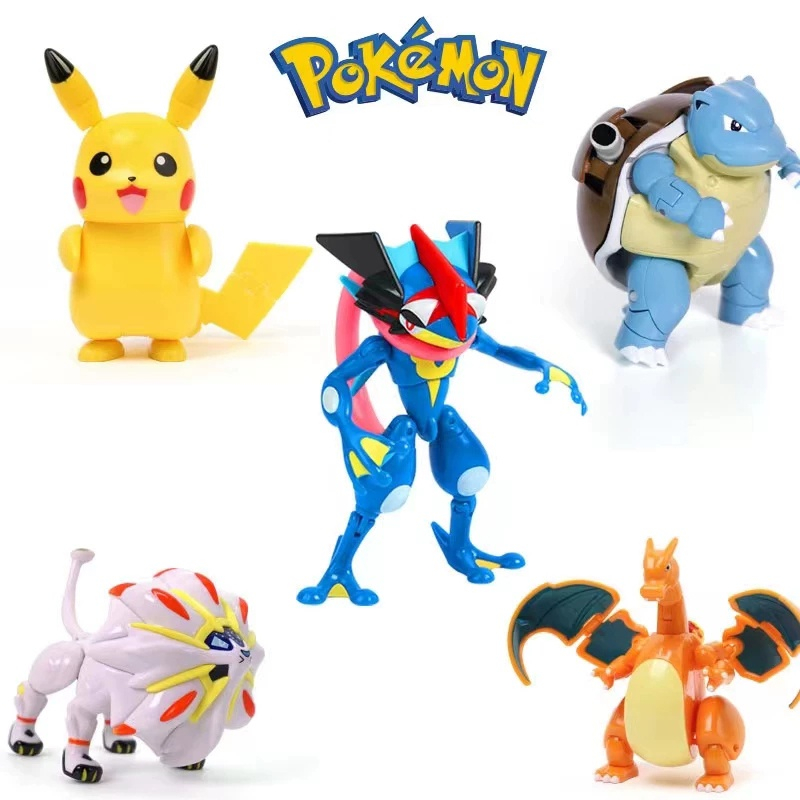 Pokémon Pokeball Figuras Brinquedos, Variant Ball Modelo, Pikachu, Lucario,  Pocket Monsters, Koga, Ninja Frog, Action Figure Toy Gift, 12 Estilos