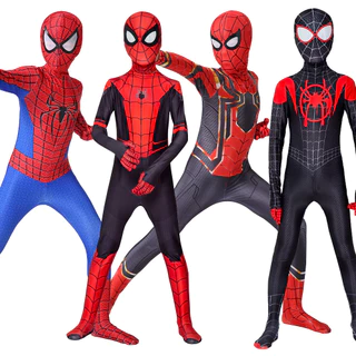 Homem Aranha Infantil Vestuário De Pele Apertada cosplay anime Fantasias De Halloween De Uma Peça