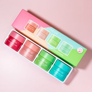 Laneige Lip Sleeping Mask Kit Máscara Noturna Labial 4 em 1 Reparador