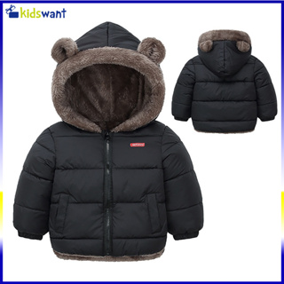 Roupa Infantil De Algodão Espessada Para Meninas Casaco De Inverno Quente Com Capuz Zipper