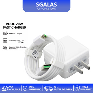 [SGALAS Carregador OPPO 20W VOOC Android Carga Rápida Para R7 R9 R11 R15 Plus