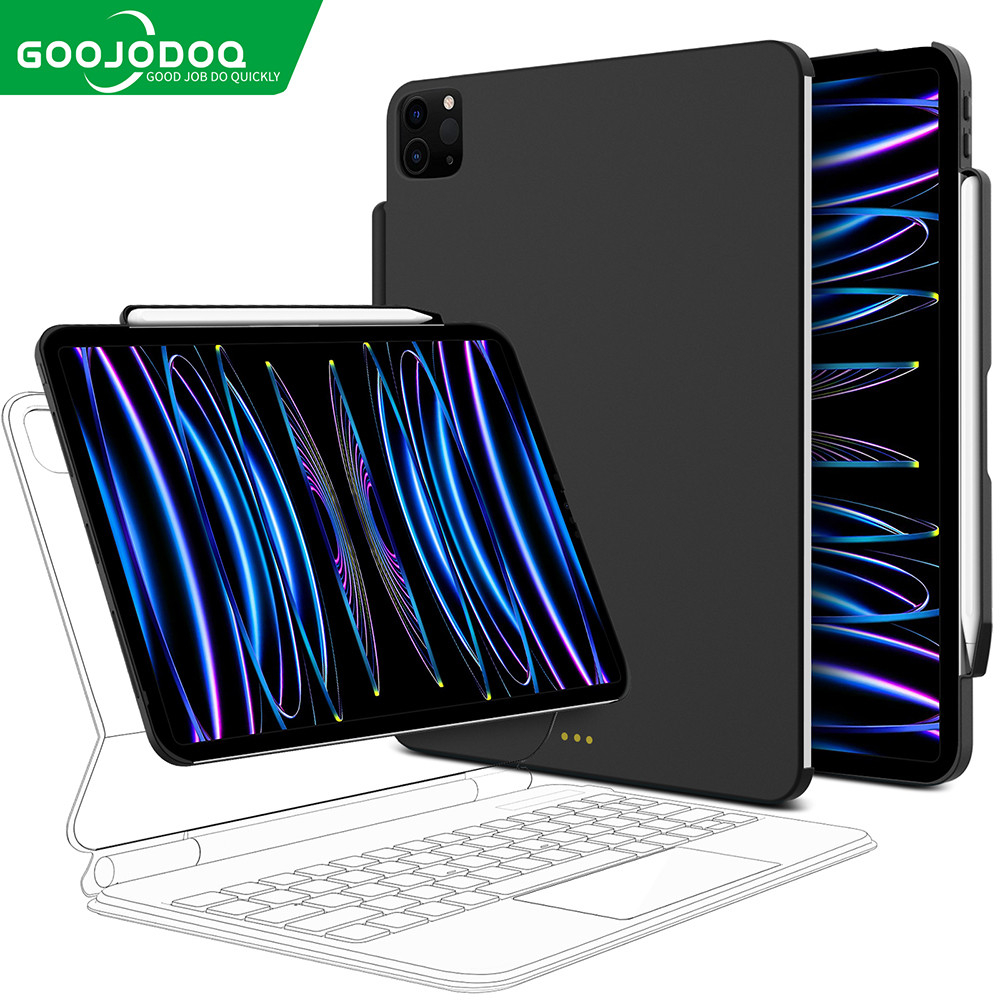 Goojodoq Caixa Magnética Para iPad Pro 11 Air 4 5 12.9 6 5 4 3a Geração Compatível Com Porta-Lápis