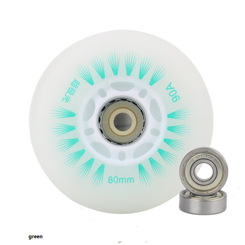 8 pcs Rodas Grandes Profissionais De Alta Velocidade Com