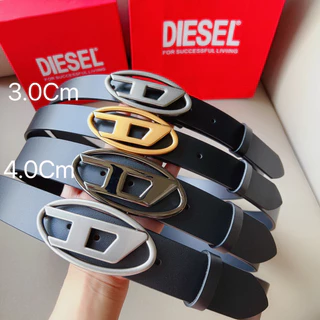 (Com Caixa De Embalagem) DIESEL Tanto Homens Como Mulheres Podem Usar Cintos Couro 100 % Genuíno . Os Casuais São Populares Na Europa E América De Motocicletas Femininos Versáteis ,