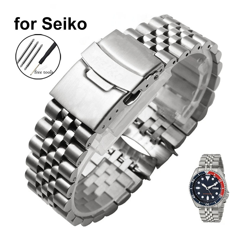 Pulseira de aço inoxidável sólida para SKX009 Jubileu Pulseira