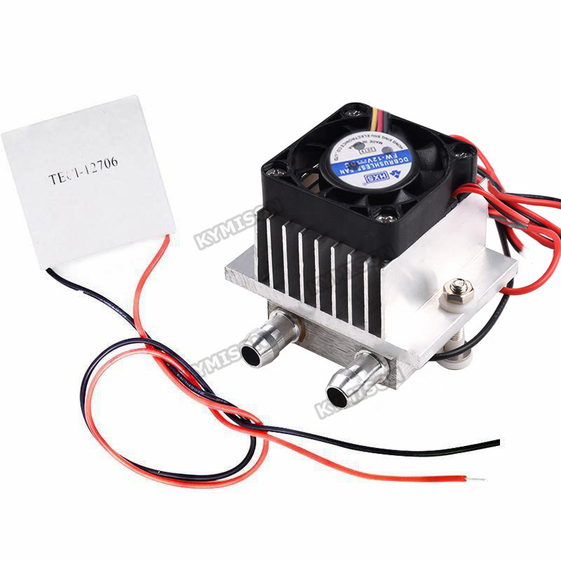 kit Refrigerador De 12V De Sistema De Resfriamento De Cabeça Refrigerada A Água Com Componente Peltier 12706
