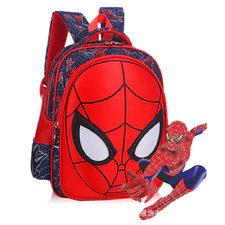 Mochila Homem-Aranha Meninos Meninas Jardim De Infância América Saco Escolar De Desenho Animado Pré -