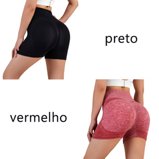 2 Conjuntos] Legging Shorts Feminino Suplex Cintura Alta Levanta