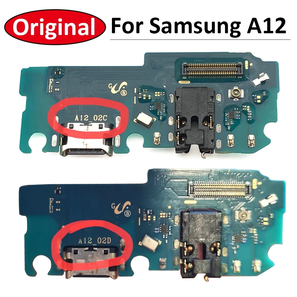 Porta De Carregamento USB Original Samsung Galaxy A12 Placa De Conexão ...