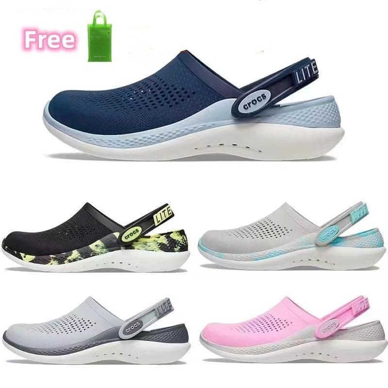 Crocs Casual Loafers Sapatos De Casal De Praia Casuais Para O Exterior