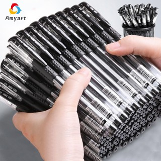 Caneta Esferográfica 3 Pcs Gel Preto/Azul/Vermelho 0,5 mm Escola & Material De Escritório Papelaria